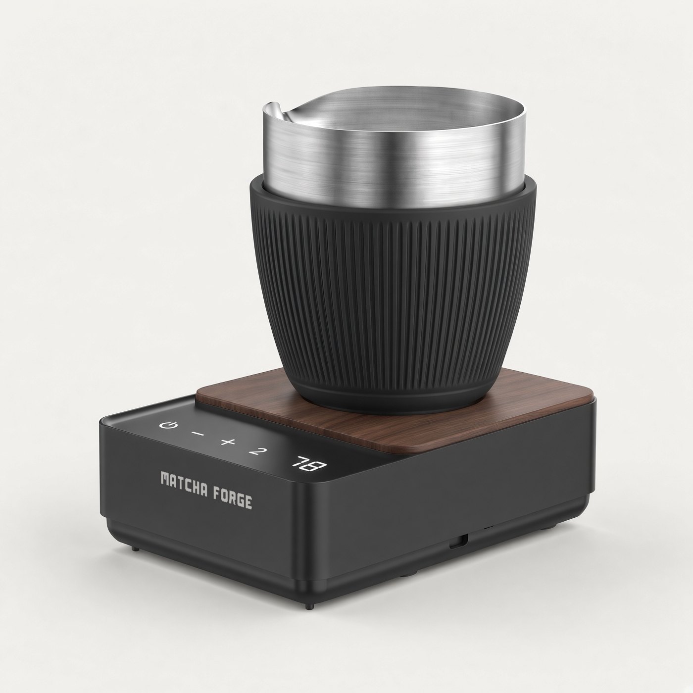 Founders Edition with inlaid walnut deck and charcoal fluted sleeve